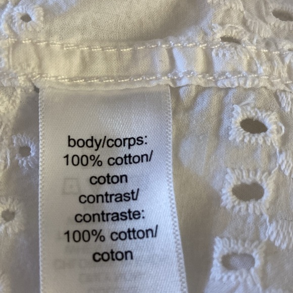 Maurices White Cotton Long Sleeve Eyelet Lace Safari Cargo Shirt Jacket - Sz L - Picture 6 of 14